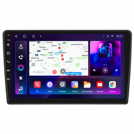 Peugeot Partner (2008-2018) - Navigatie Peugeot Partner (2008-2018), Android 12, 4GB RAM 64GB, SLOT SIM 4G, DSP, Carplay si Android auto, ecran 9 inch