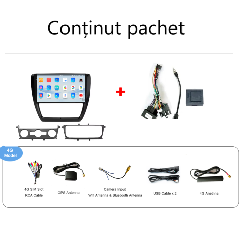 Navigatie Volkswagen Jetta (2011-2018) Android 14, 12GB RAM, 256GB ROM, Ecran 10.33 inch 2K QLED [4]