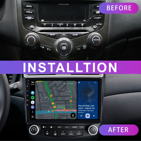 Navigație Honda Accord (2003-2007) cu Android, 8GB RAM 128GB ROM, cu SLOT SIM 4G, DSP, ecran 10 Inch,Carplay si Android Auto [1]