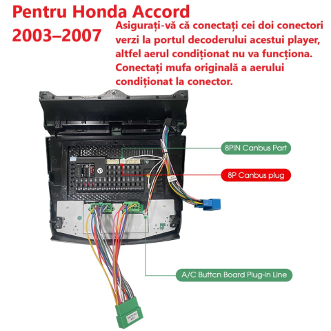 Navigație Honda Accord (2003-2007) cu Android, 8GB RAM 128GB ROM, cu SLOT SIM 4G, DSP, ecran 10 Inch,Carplay si Android Auto [8]