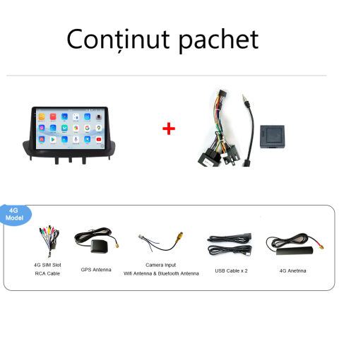 Navigatie Renault Megane 3 Fluence (2009-2015) Android 14, 12GB RAM, 256GB ROM, Ecran 9.33 inch 2K QLED [4]