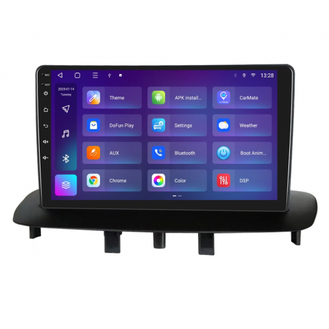 Navigatie Renault Megane 3 | Fluence (2009-2015) cu Android, 2GB RAM 32 GB ROM ecran 9 Inch,Carplay si Android Auto Wifi [2]