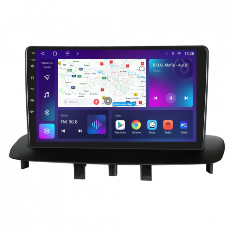 PROMOTII % - Navigatie Renault Megane 3 | Fluence (2009-2015) cu Android, 4 GB RAM 64 GB ROM, DSP, 4G SIM, ecran 9 Inch,Carplay si Android Auto Wifi