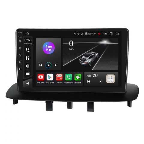 Navigatie Renault Megane 3 | Fluence (2009-2015) cu Android, 8 GB RAM 128 GB ROM, DSP, 4G SIM, ecran 9 Inch,Carplay si Android Auto Wifi [4]