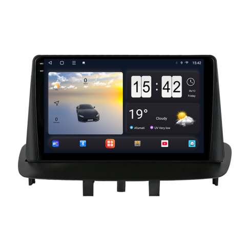 Renault Megane 3 (2009-2015) - Navigație Android dedicată 2K QLED Octa-Core UIS8581A cu SIM 4G, CarPlay și Android Auto