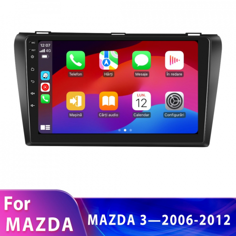 Navigatie Mazda 3 (2006-2012) cu Android, 8GB RAM 128GB ROM, cu SLOT SIM 4G, DSP, ecran 9 Inch,Carplay si Android Auto [7]