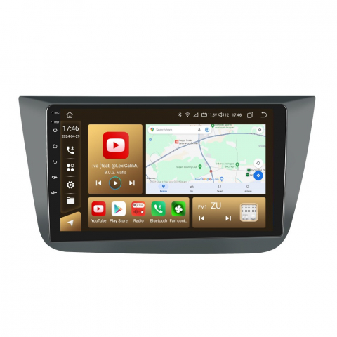 PROMOTII % - Navigatie Seat Altea (2004-2009) cu Android, 8GB RAM 128GB ROM, cu SLOT SIM 4G, DSP, ecran 9 Inch,Carplay si Android Auto