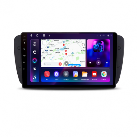 PROMOTII % - Navigatie Seat Ibiza (2008-2017) cu Android 12 ecran 9 Inch, 8GB RAM 128GB ROM,DSP, SIM 4G, Carplay si Android Auto