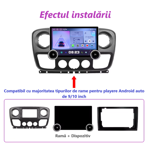 Navigatie Renault Master III (2010-2022), FULL HD 1080P, 11.8” 2+64 GB, CarPlay si Android Auot wifi [1]