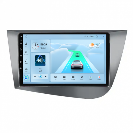 Leon (2005-2012) - Navigatie cu Android,Carplay si Android auto, dedicata Seat Leon MK2 2005-2012, ecran 9" 2GB/32GB