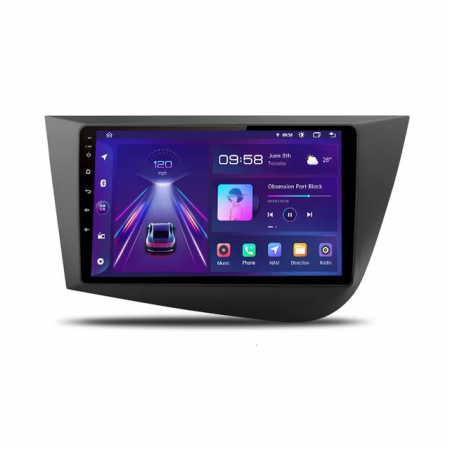 Leon (2005-2012) - Navigatie Seat Leon MK2 (2005-2012), 4GB RAM 64GB Android 12, 4G SIM, DSP, Carplay si Android auto, dedicata, ecran 9 inch