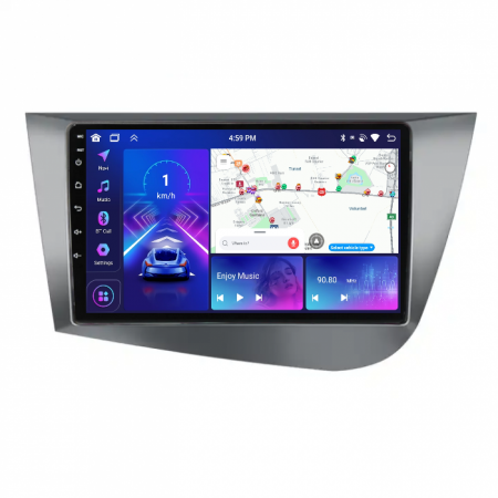 Leon (2005-2012) - Navigatie Seat Leon MK2 (2005-2012) 4GB RAM 64GB ROM, Andriid 12, DSP, CarPlay si Android Auto ecran 9 Inch