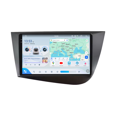 Navigatii Seat - Navigatie Seat Leon MK2 (2005-2012) Android 14, 12GB RAM, 256GB ROM, Ecran 9.33 inch 2K QLED