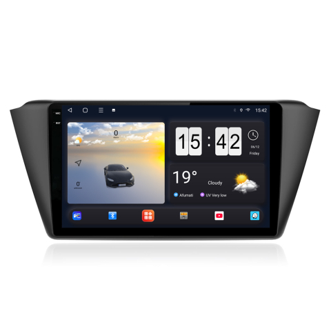 Fabia 3 (2014-2021) - Navigație Android dedicată 2K QLED Octa-Core UIS8581A cu SIM 4G, CarPlay și Android Auto