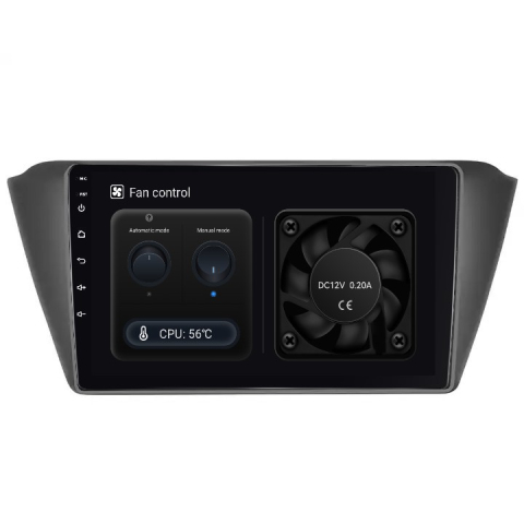 Navigatie Skoda Fabia 3 (2014-2021), Android 13, 8GB 128GB, DSP, SIM 4G, CarPlay si Android Auto ecran 10.1 Inch [4]