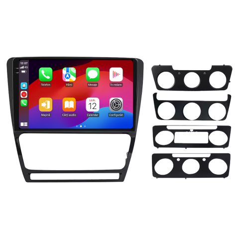 Navigatie Skoda Octavia 2 (2004-2013) Android 14, 12GB RAM, 256GB ROM, Ecran 10.33 inch 2K QLED, Ramă Neagră [2]