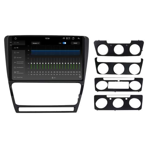 Navigatie Skoda Octavia 2 (2004-2013) Android 14, 12GB RAM, 256GB ROM, Ecran 10.33 inch 2K QLED, Ramă Neagră [3]