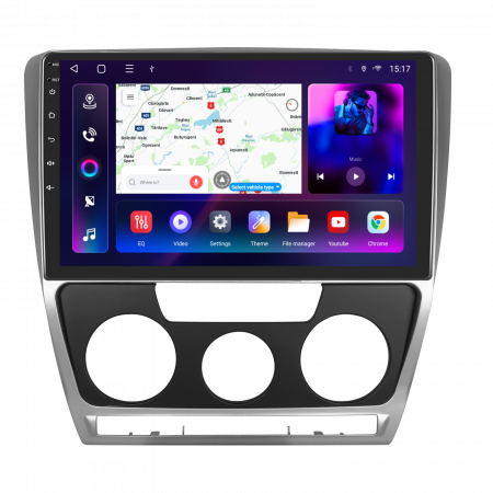 PROMOTII % - Navigatie Skoda Octavia 2 (2004-2013) cu Android 12, 8GB RAM 128 GB ROM SIM 4G, DSP, ecran 10.1 Inch,Carplay si Android Auto