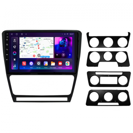 PROMOTII % - Navigatie Skoda Octavia 2 (2004-2013) cu Android 12, 8GB 128GB, DSP, Slot SIM 4G, CarPlay si Android Auto ecran 10.1 Inch
