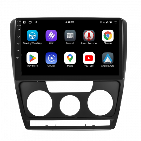 Navigatie Skoda Octavia 2 (2004-2013) cu Android 13, 4GB RAM 64GB ROM, CarPlay si Android Auto Wi-fi, Youtube, Waze, ecran HD 10.1 Inch [1]