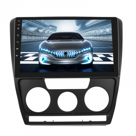 Navigatie Skoda Octavia 2 (2004-2013) cu Android 13, 4GB RAM 64GB ROM, CarPlay si Android Auto Wi-fi, Youtube, Waze, ecran HD 10.1 Inch [9]