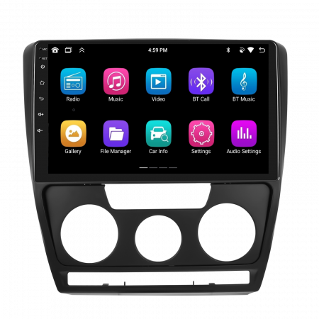 Navigatie Skoda Octavia 2 (2004-2013) cu Android 13, 4GB RAM 64GB ROM, CarPlay si Android Auto Wi-fi, Youtube, Waze, ecran HD 10.1 Inch [3]