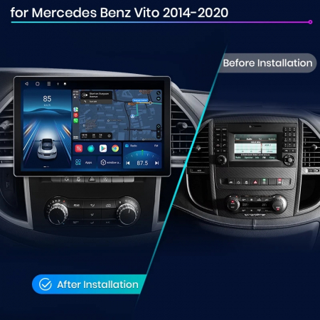 Navigatie Mercedes-Benz Vito W447 (2014-2021), 11.5 inch 2000x1200P 2K QLED cu Android 12, DSP 4GB RAM 64GB ROM, CarPlay si Android Auto si SIM 4G, PREMIUM 2024 [1]
