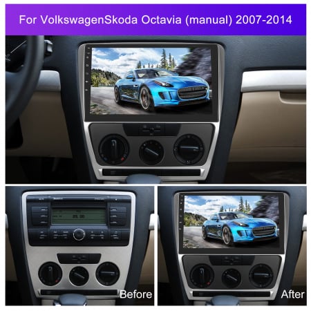 Navigatie Skoda Octavia (2004-2013) cu Android 13, 4GB 64GB, DSP, 8 CORE, DSP, RDS, CarPlay si Android Auto wiifi, ecran 10.1 Inch [6]
