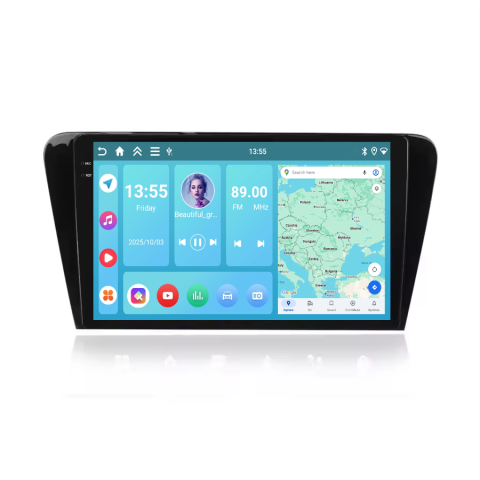 Octavia 3 (2013-2018) - Navigatie Skoda Octavia 3 (2013-2018), Display INCELL, Android 15, 4GB 128GB, DSP, CarPlay si Android Auto ecran 10 Inch