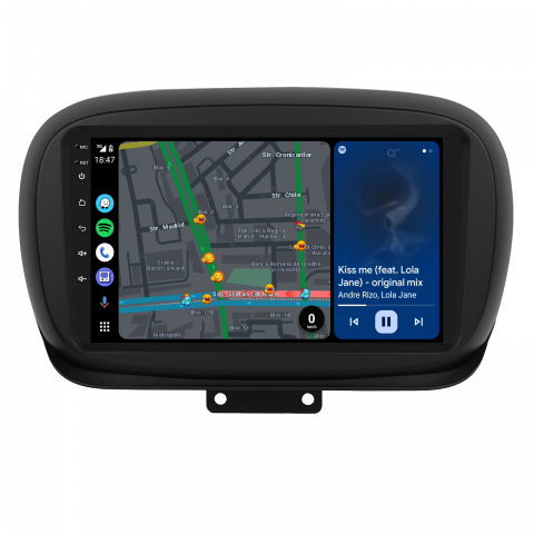 Navigatie  Fiat 500X (2014-2020) cu Android, 2GB RAM 32GB ROM, DSP, ecran 9 Inch,Carplay si Android Auto [5]