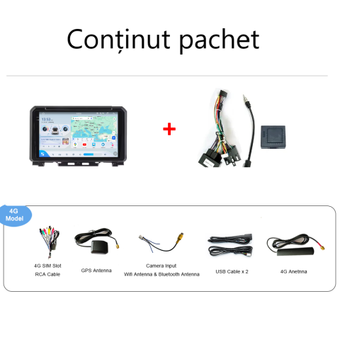 Navigatie Suzuki Jimny 4 (2018-2023)) Android 14, 12GB RAM, 256GB ROM, Ecran 9.33 inch 2K QLED [4]