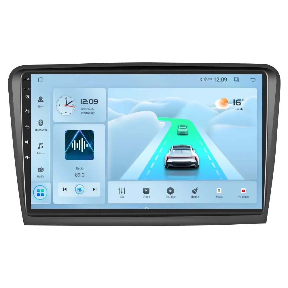 Superb 2 (2008-2015) - Navigatie Skoda Superb 2 (2008-2015) cu Android 12, 2GB RAM 32GB ROM ecran 10.1 Inch,Carplay si Android Auto