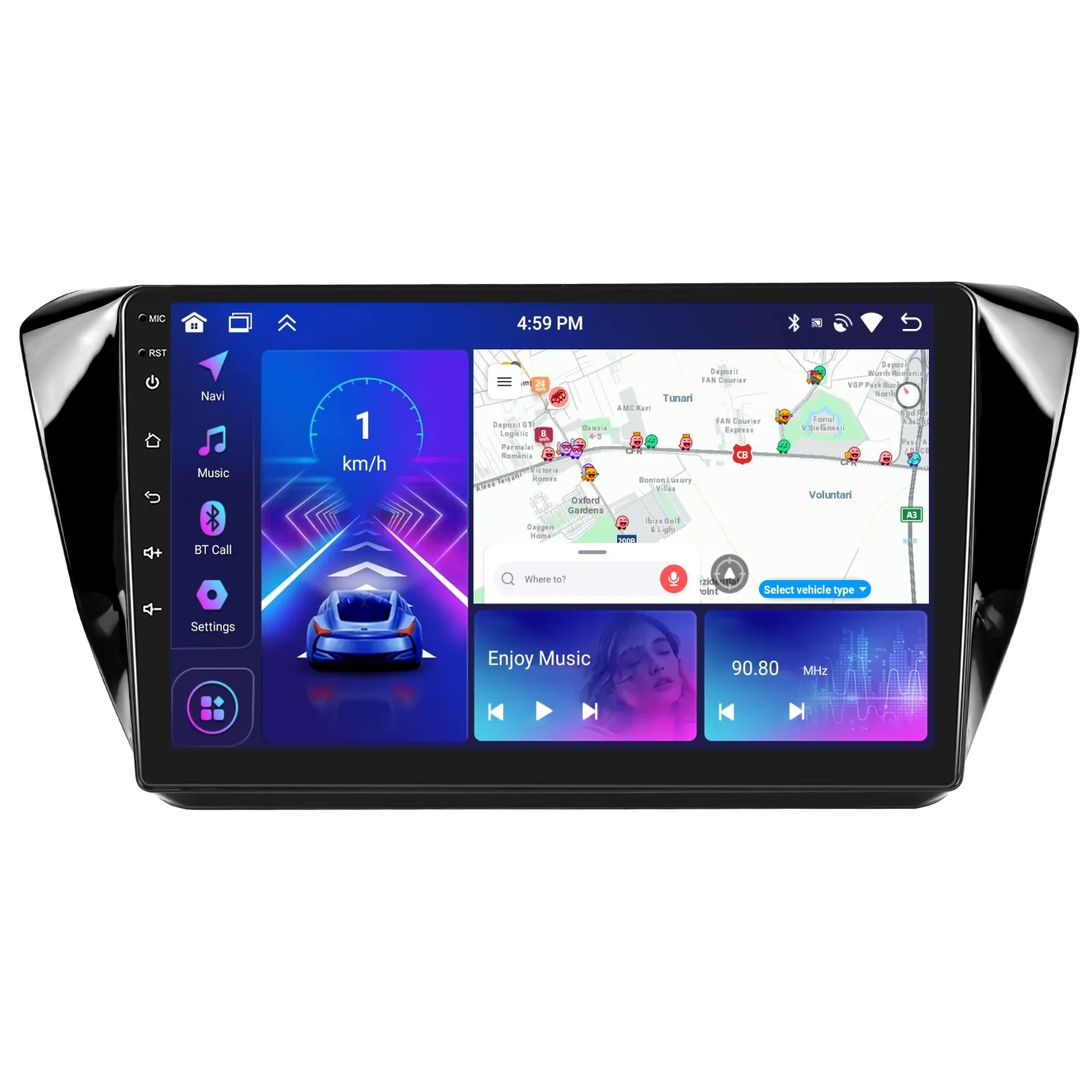 Skoda Superb 3 (2015-2019) - Navigatie Skoda Superb 3 (2015-2019) cu Android 13, 4GB RAM 64GB ROM ecran 10.1 Inch,Carplay si Android Auto