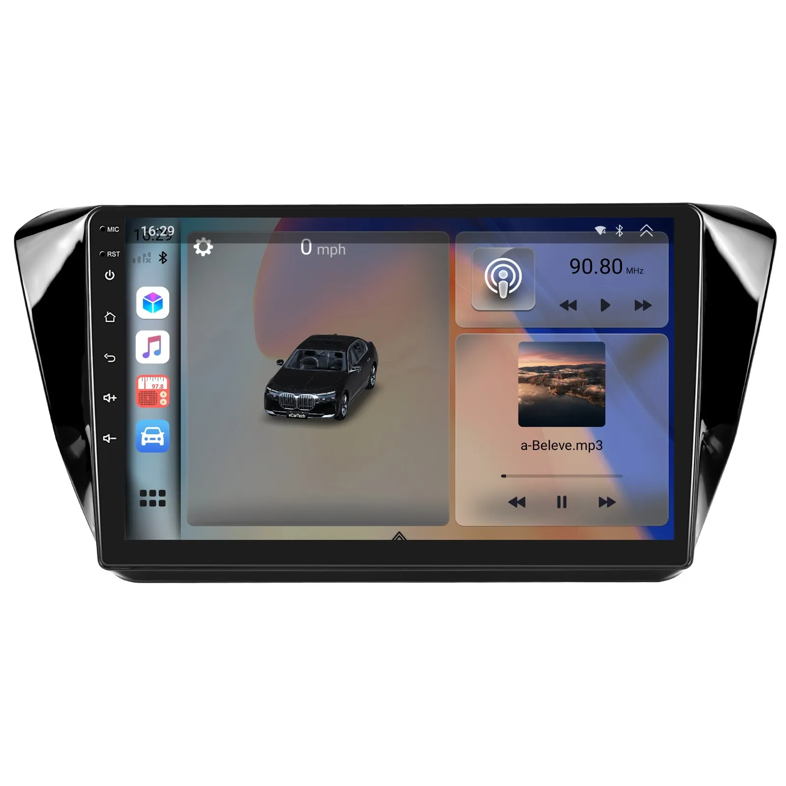 Skoda Superb 3 (2015-2019) - Navigatie Skoda Superb 3 (2015-2019) 2K QLED cu Android 10, 4GB RAM 32GB ROM, SLOT SIM 4G, ecran 10.1 Inch,Carplay si Android Auto