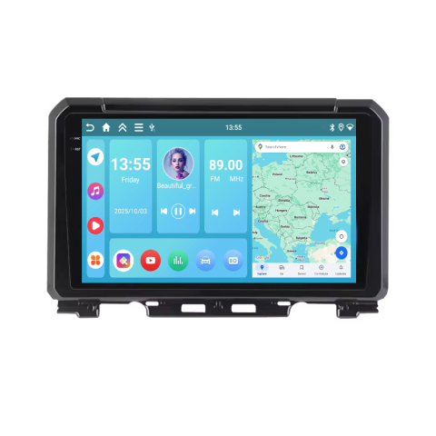 Suzuki Jimny 4 2018-2023 - Navigatie Suzuki Jimny 4 (2018-2023), Display INCELL, Android 15, 4GB 128GB, DSP, CarPlay si Android Auto ecran 9 Inch