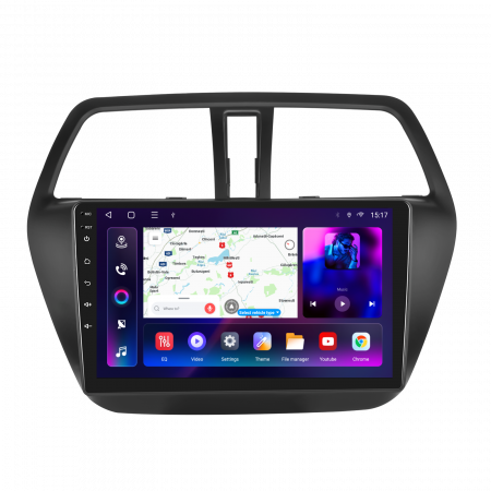 Suzuki S-CROSS (2012-2016) - Navigatie Suzuki S-CROSS (2012-2016), Android 12, 8GB RAM 128GB,SIM 4G, DSP, Carplay si Android auto, ecran 9 inch
