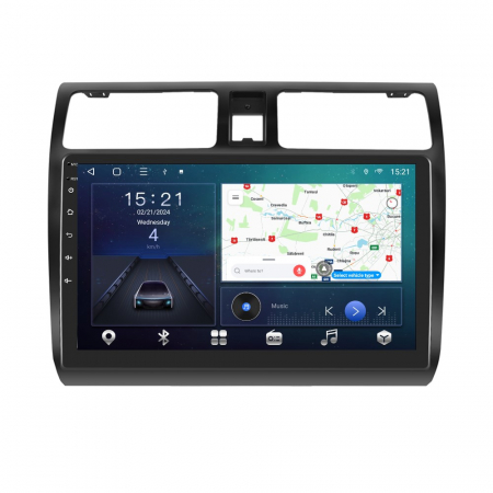 Suzuki Swift (2005-2010) - Navigatie Suzuki Swift (2005-2010), Android 12, 4GB RAM 64GB, SIM 4G, DSP, Carplay si Android auto, ecran 10.1 inch