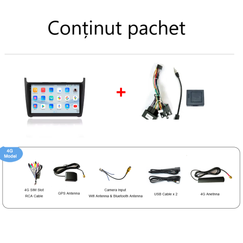 Navigatie Volkswagen POLO (2011-2016) Android 14, 12GB RAM, 256GB ROM, Ecran 9.33 inch 2K QLED [4]