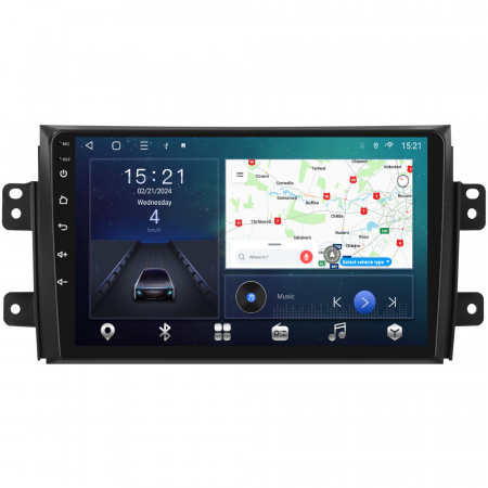 PROMOTII % - Navigatie Suzuki SX4 (2005-2014) cu Android 12, 4GB RAM 64GB ROM, SIM 4G, DSP, Carplay si Android Auto ecran 9 inch
