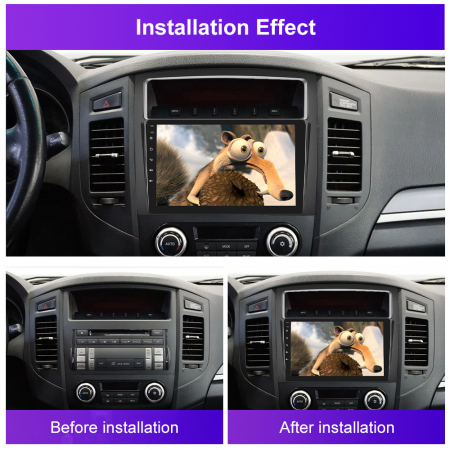 Navigatie Mitsubishi Pajero (2006-2020), Android 12, 2GB RAM 32GB, DSP, Carplay si Android auto, ecran 9 inch [2]