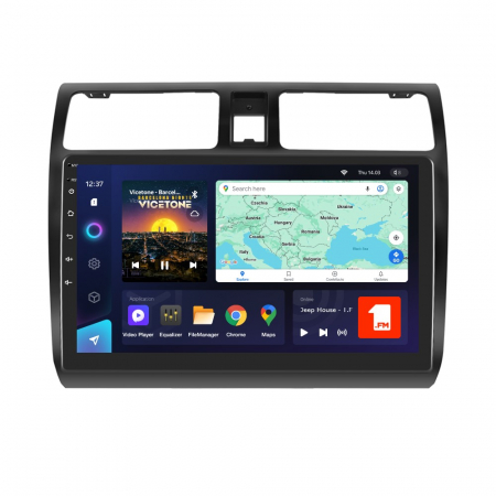 Suzuki Swift (2005-2010) - Navigatie TEYES CC3L, Suzuki Swift (2005-2010), 4GB+32GB ROM, OCTA-CORE 1.6GHZ, SIM 4G, CarPlay si Android Auto,DSP, ecran 10.2 Inch