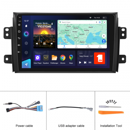 Navigatie TEYES CC3L Suzuki SX4 (2005-2014), 4GB+32GB, OCTA-CORE 1.6GHZ, SIM 4G, CarPlay si Android Auto,DSP, ecran 9 inch [6]
