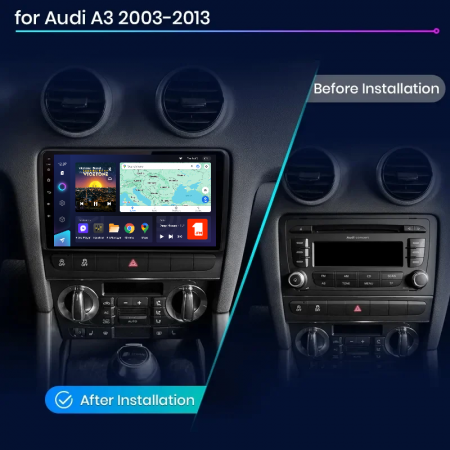 Navigatie TEYES CC3L Audi A3 (2003-2013), 4GB+32GB, OCTA-CORE 1.6GHZ, SIM 4G, CarPlay si Android Auto,DSP, ecran 9 inch [1]