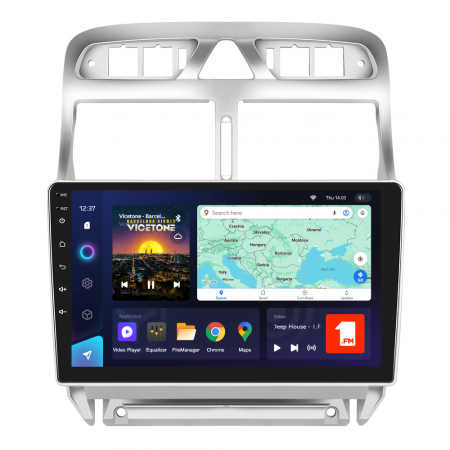 Peugeot 307 (2006-2013) - Navigatie TEYES Peugeot 307 (2002-2013), 4GB+32GB, OCTA-CORE 1.6GHZ, SIM 4G, CarPlay si Android Auto,DSP, ecran 9 inch