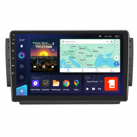 Peugeot 208-2008 (2012-2019) - Navigatie TEYES Peugeot 208-2008 (2012-2019), 4GB+32GB, OCTA-CORE 1.6GHZ, SIM 4G, CarPlay si Android Auto,DSP, ecran 10.1 inch