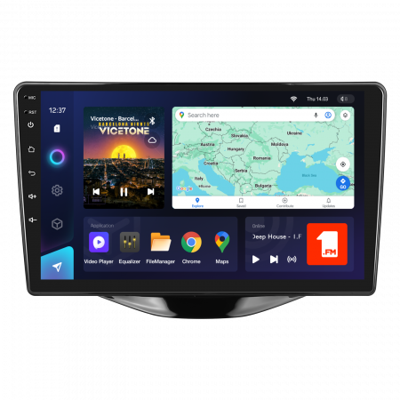 Luna Cadourilor - Navigatie TEYES Toyota Aygo (2014-2022), 4GB+32GB, OCTA-CORE 1.6GHZ, SIM 4G, CarPlay si Android Auto,DSP, ecran 9 inch