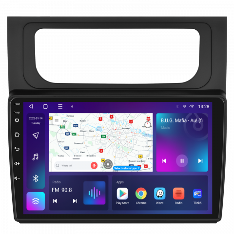 Touran II (2010-2015) - navigatie-android-touran-2010-2015-carplay-ecran-10-inch