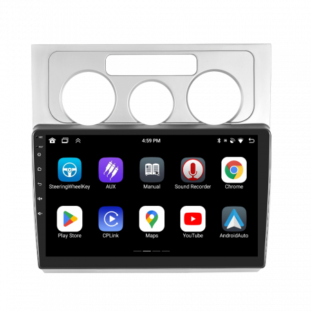Navigatie Touran 1 (2003-2010) cu Android 12 4GB RAM 64GB ROM, SIM 4G, DSP, CarPlay si Android Auto Wi-fi, Youtube, Waze, ecran HD 10.1 Inch [11]