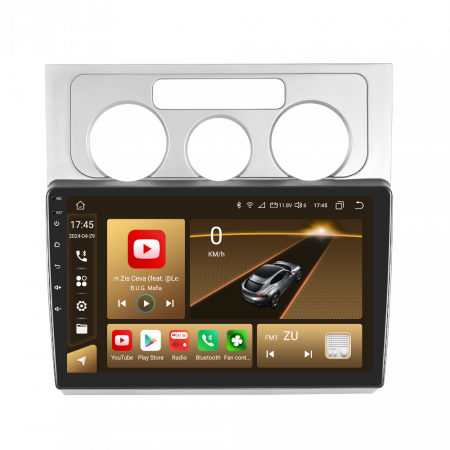 Touran (2003-2020) - Navigatie Touran 1 (2003-2010) cu Android 12, 8GB RAM 128GB ROM, SLOT SIM 4G, DSP, CarPlay si Android Auto Wi-fi, Youtube, Waze, ecran HD 10.1 Inch