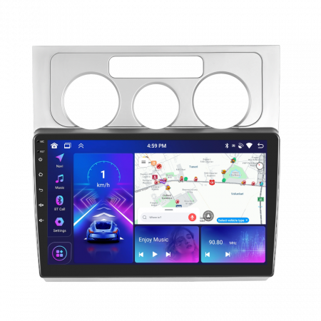 Touran (2003-2020) - Navigatie Touran 1 (2003-2010) cu Android 12, 4GB RAM 64GB ROM, DSP, CarPlay si Android Auto Wi-fi, Youtube, Waze, ecran HD 10.1 Inch
